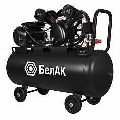 Компрессор воздушный поршневой масляный 100 л, 490л/мин "БелАК"